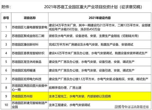 蘇宿園區敲定明年重大項目投資計劃，蘇州街完工與綜合體消失引發創新投資新思考
